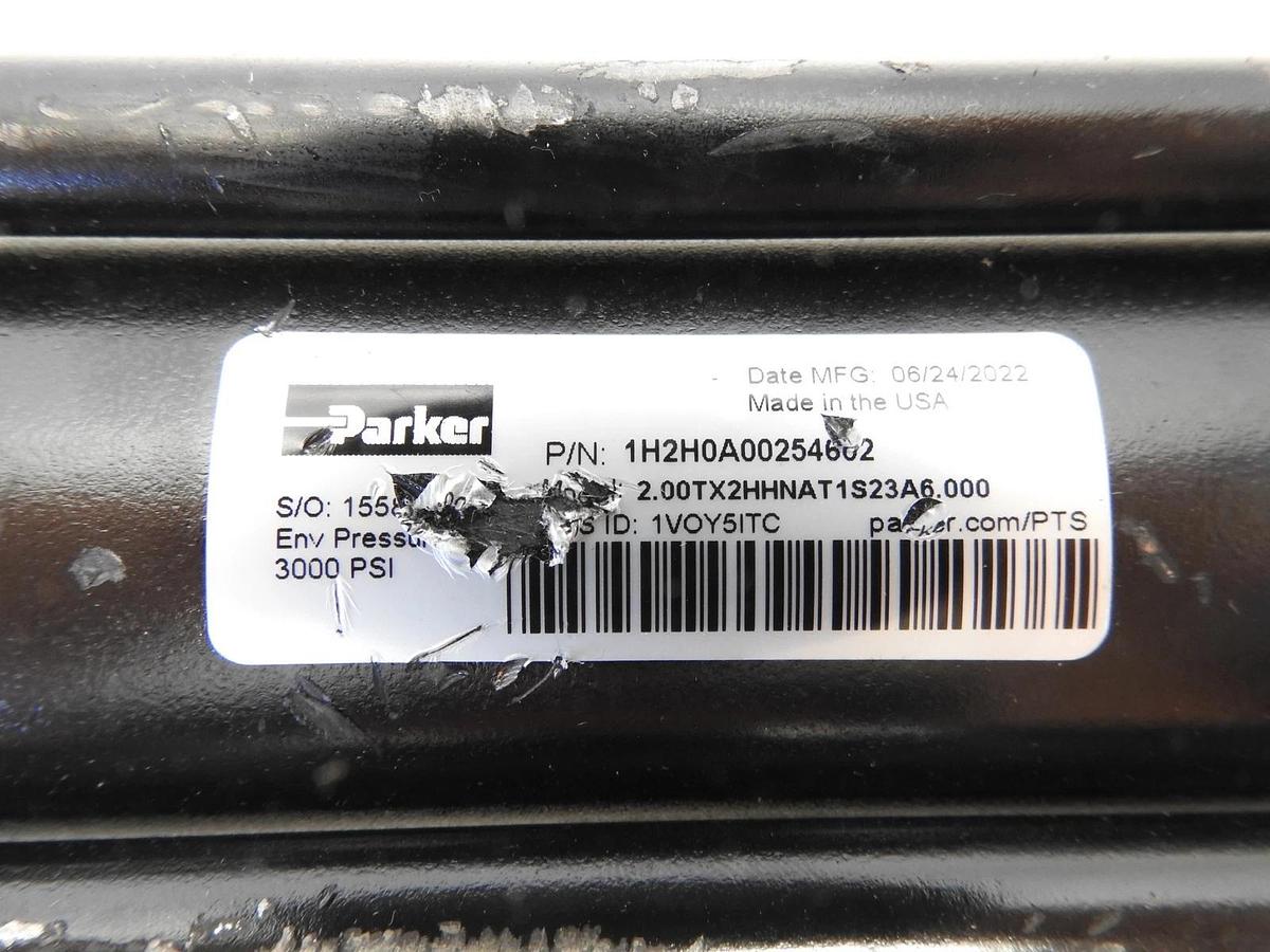 New Oem Parker 1H2H0A00254602 2.00TX2HHNAT1S23A6.000 Hydraulic Cylinder