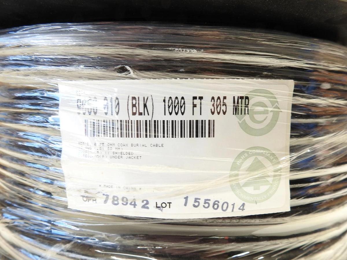 New Genuine Belden 9066 010 1000 FT 305 MTR 18 AWG Coax Burial Cable