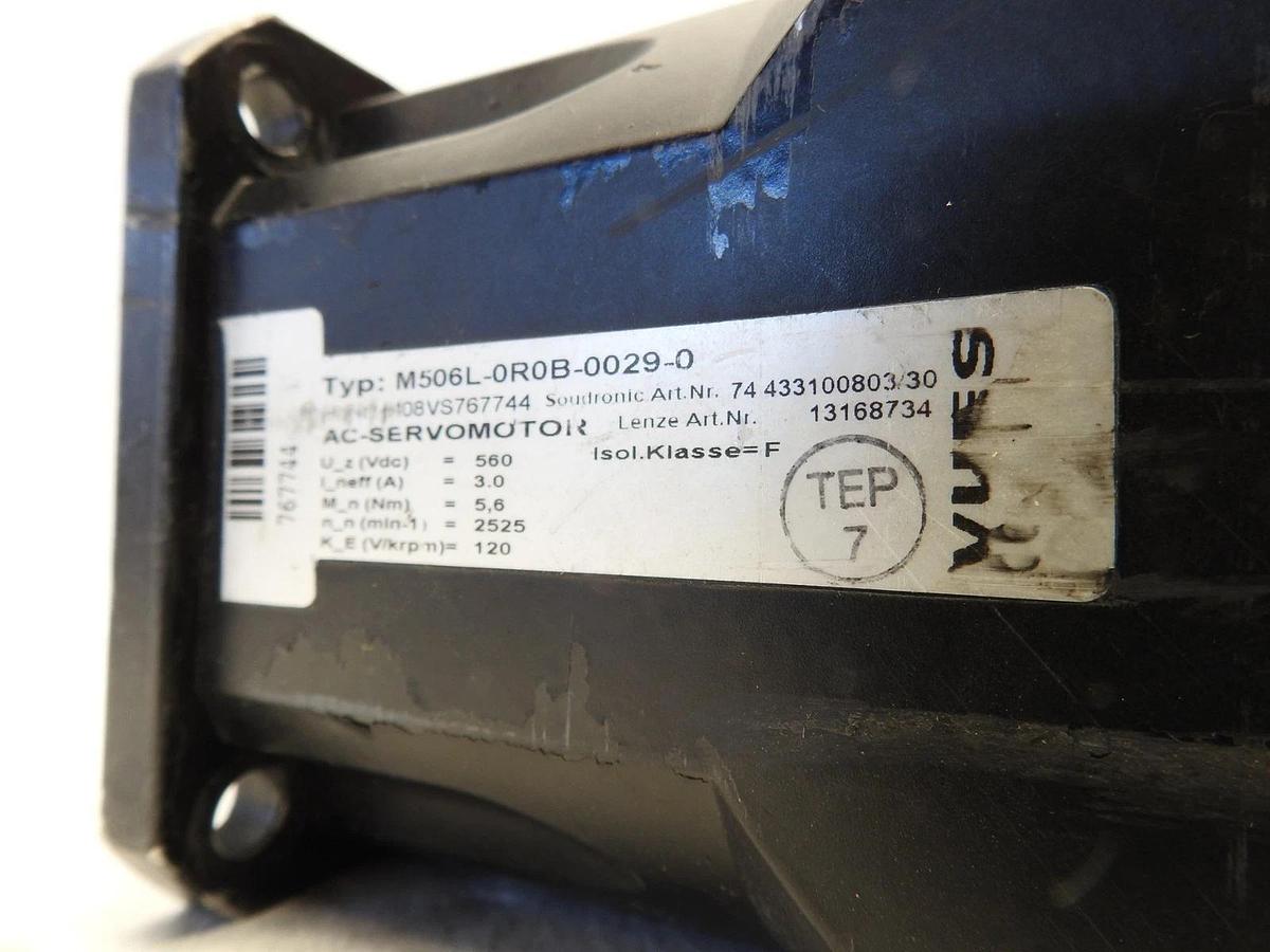 Lot Of 2 AS IS VUES M506L-0R0B-0029-0 SERVO MOTOR 560VDC 3A 120KRPM