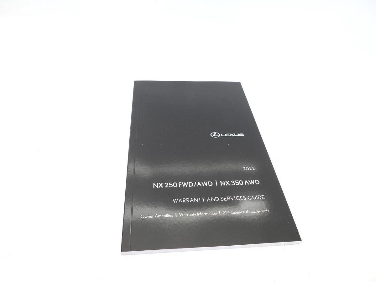 New Oem Lexus Manual Book NX 250 FWD/AWD  NX 350 AWD 2022