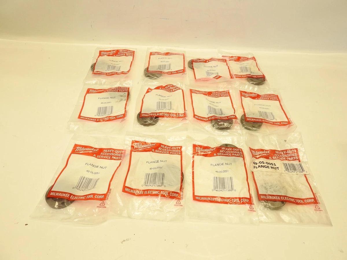 Lot Of 12 NEW GENUINE MILWAUKEE FLANGE NUT 49-05-0051 5/8-11