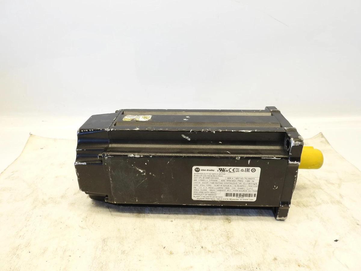 New Oem Allen-Bradley VPL-B1306F-CK12AA Servo Motor,Low Inertia,480V AC,130mm