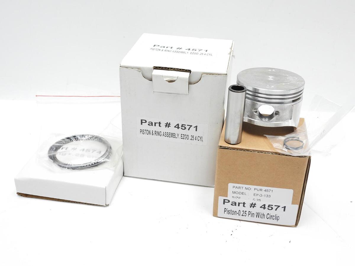 EZGO 4 Cycle 295cc Gas Golf Cart 1991-up Piston and Ring Kit .25mm Oversize Bore