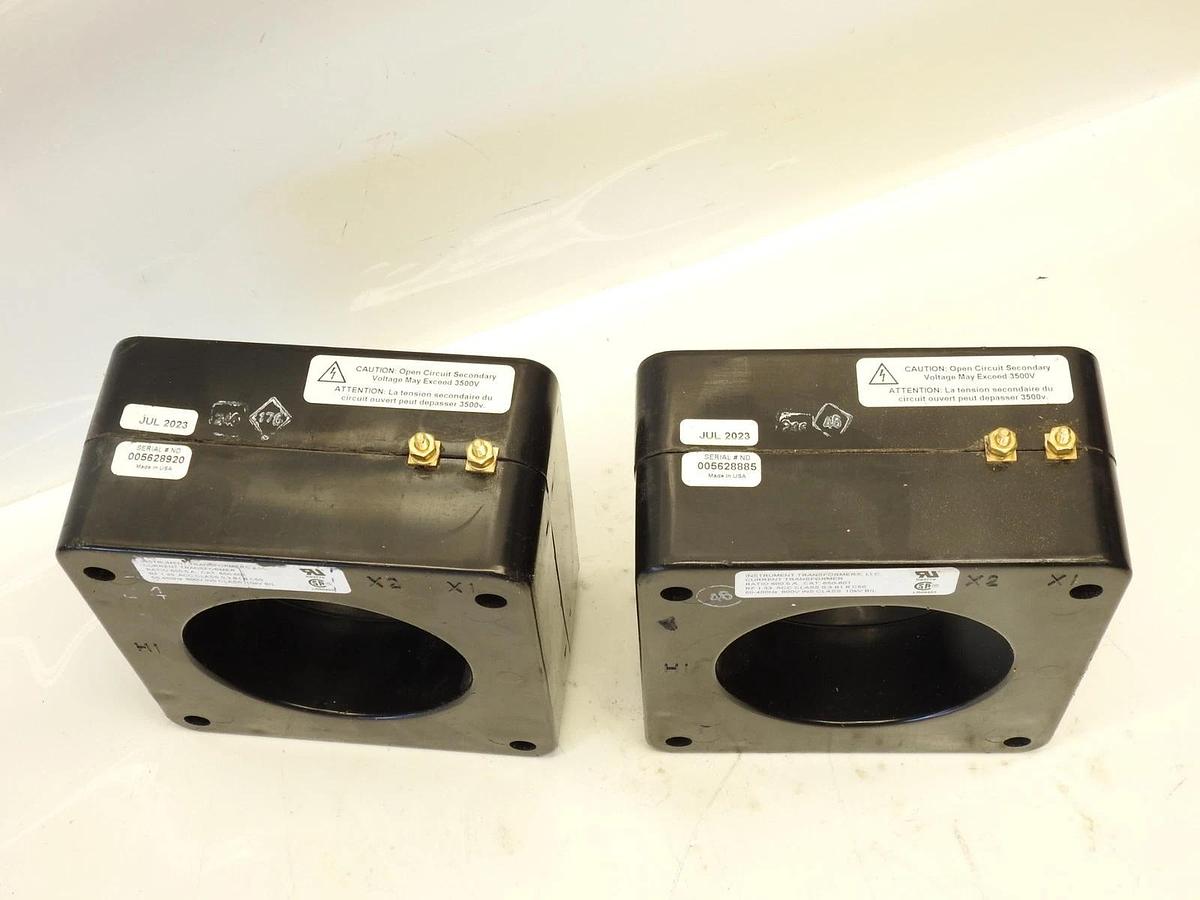 New Lot Of 2 Instrument Transformers 650-601 Ratio 600:5 A