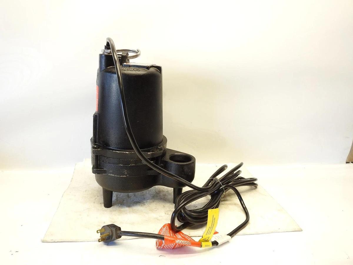 Dayton 4Hu81 1/2 Hp 2" Manual Submersible Sewage Pump 230V
