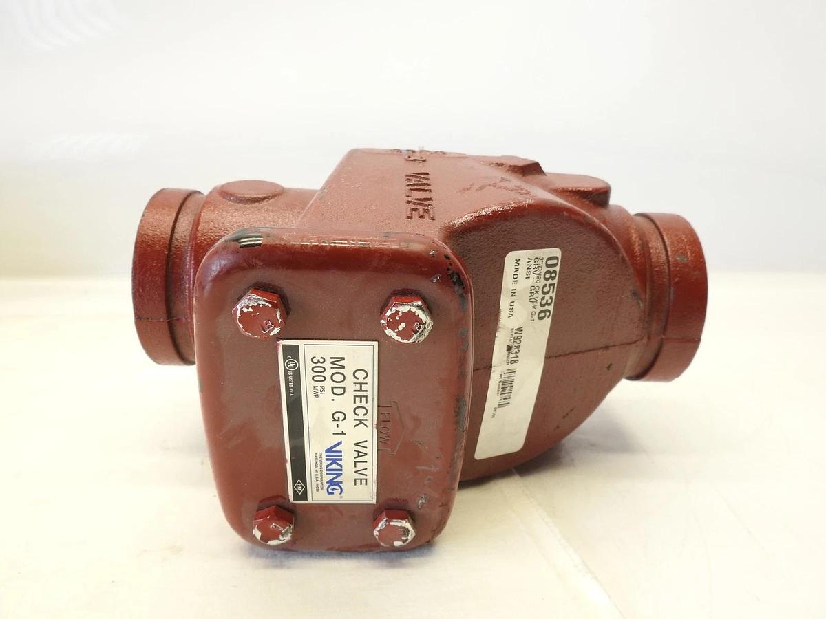 GENUINE VIKING 3" GROOVE x GROOVE CHECK VALVE MODEL G-1 250 PSI PART NO. 08536