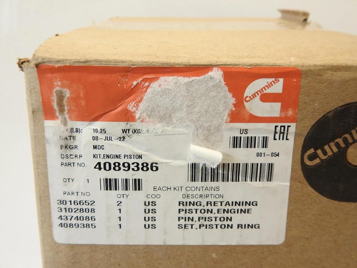 Cummins Engine Piston Kit 4089386 | OEM