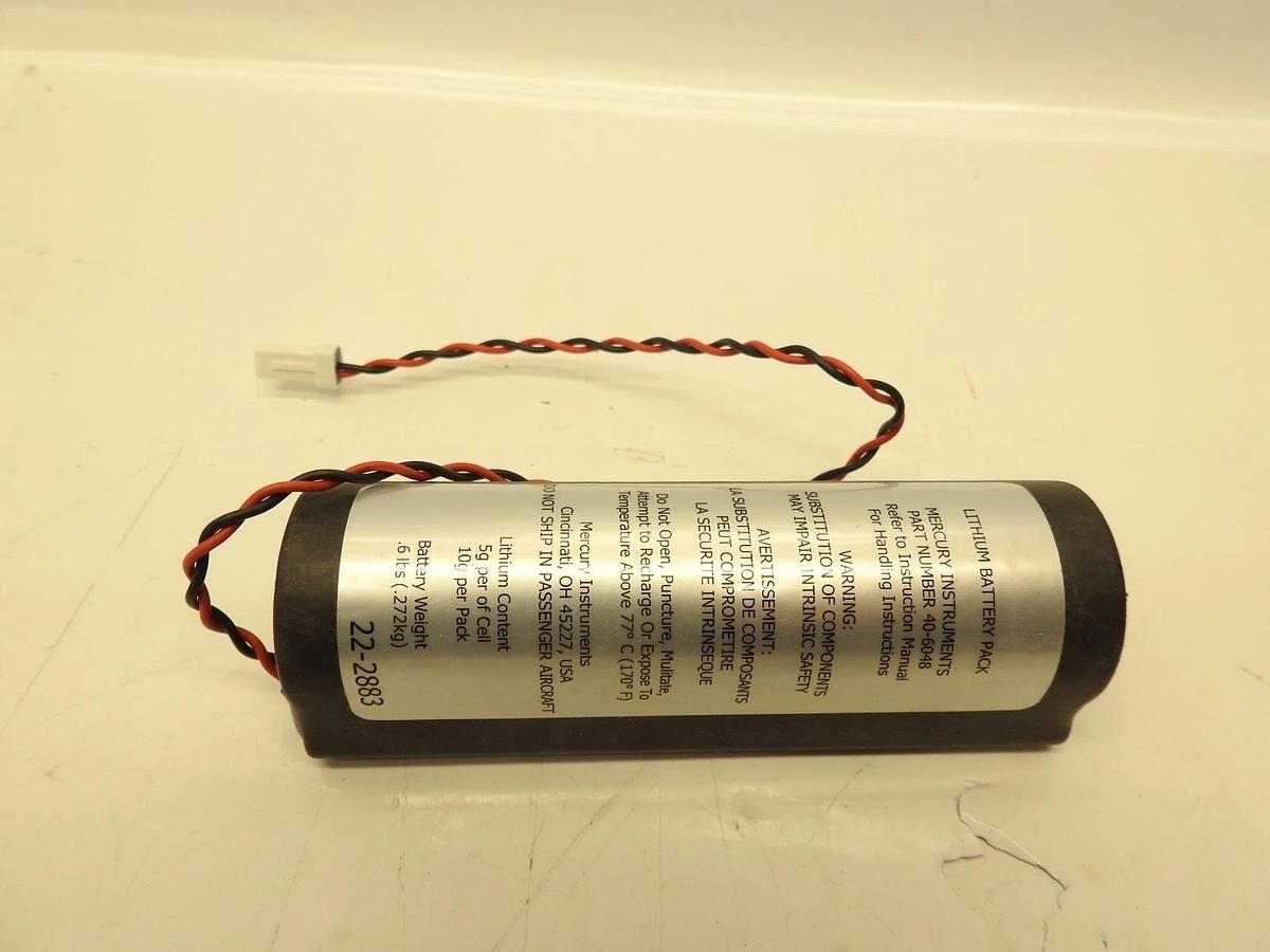 Mercury Instruments 40-6048 Lithium Battery Pack For for Honeywell EC350