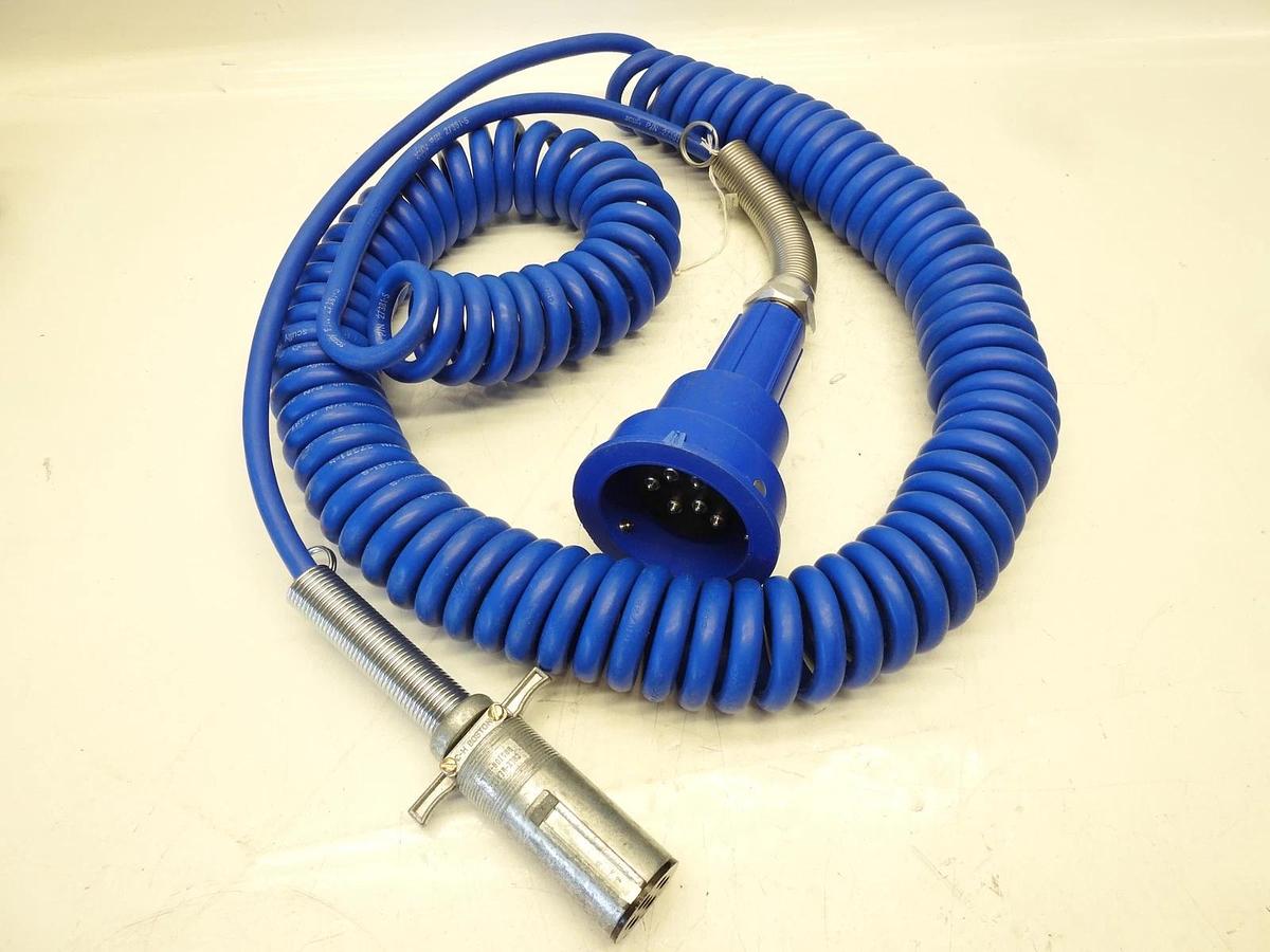 Scully Pull-Away Cord & Plug For Blue Optic System 6 Contact Pins 30FT