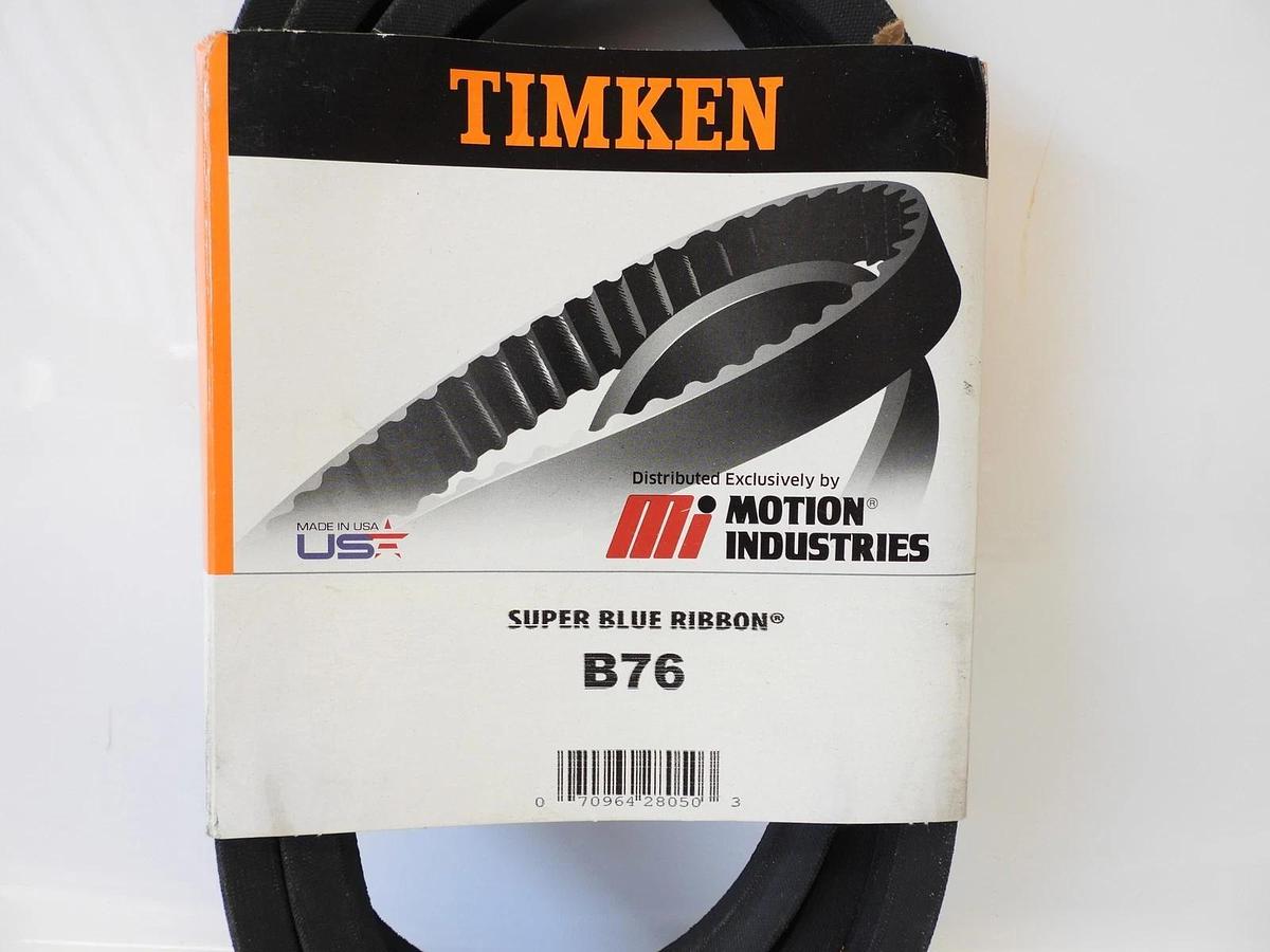 Timken B76 Super Blue Ribbon® V-Belt - B Section, 1 Band, 79.30 in Outside Lengt