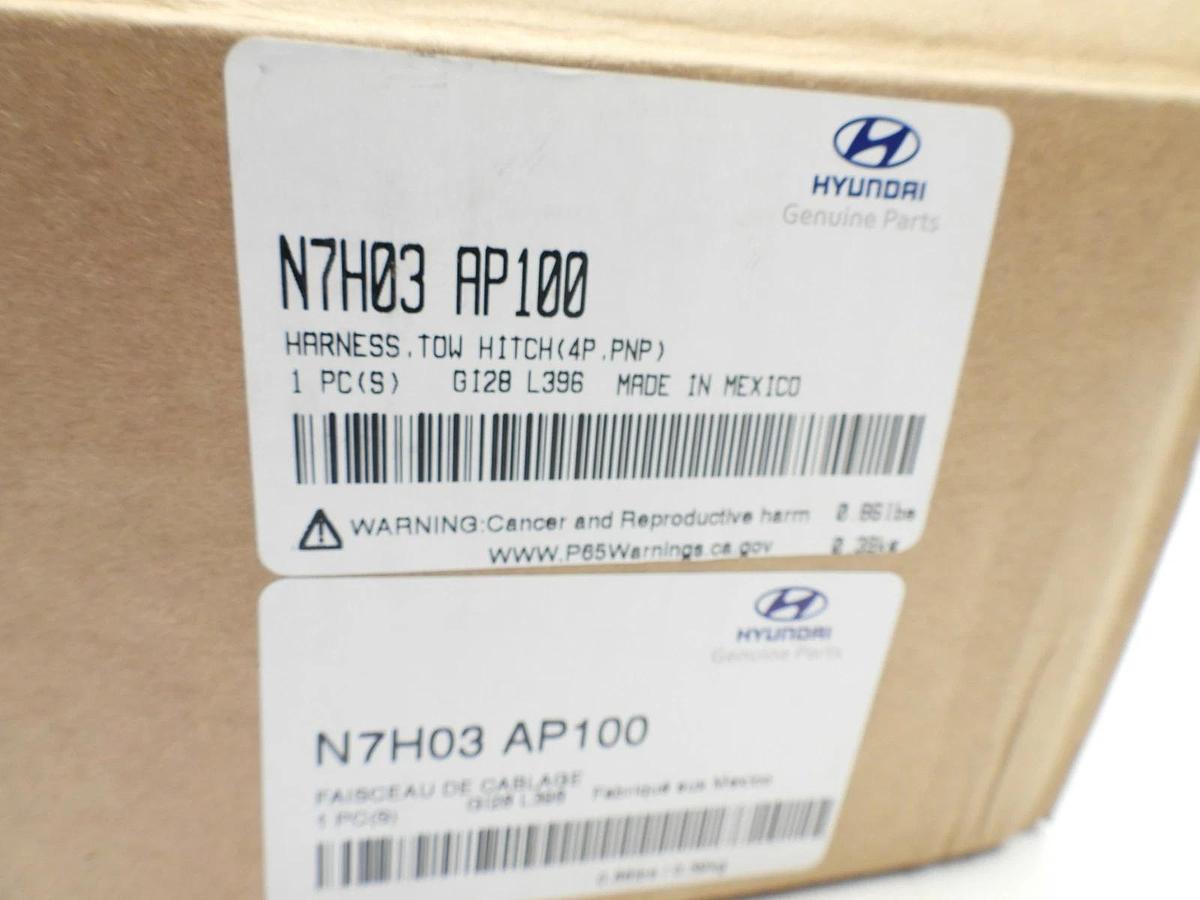 New Oem Hyundai N7H03 AP100 Tow Hitch Electrical Harness 4P, PNP, GI28 L396