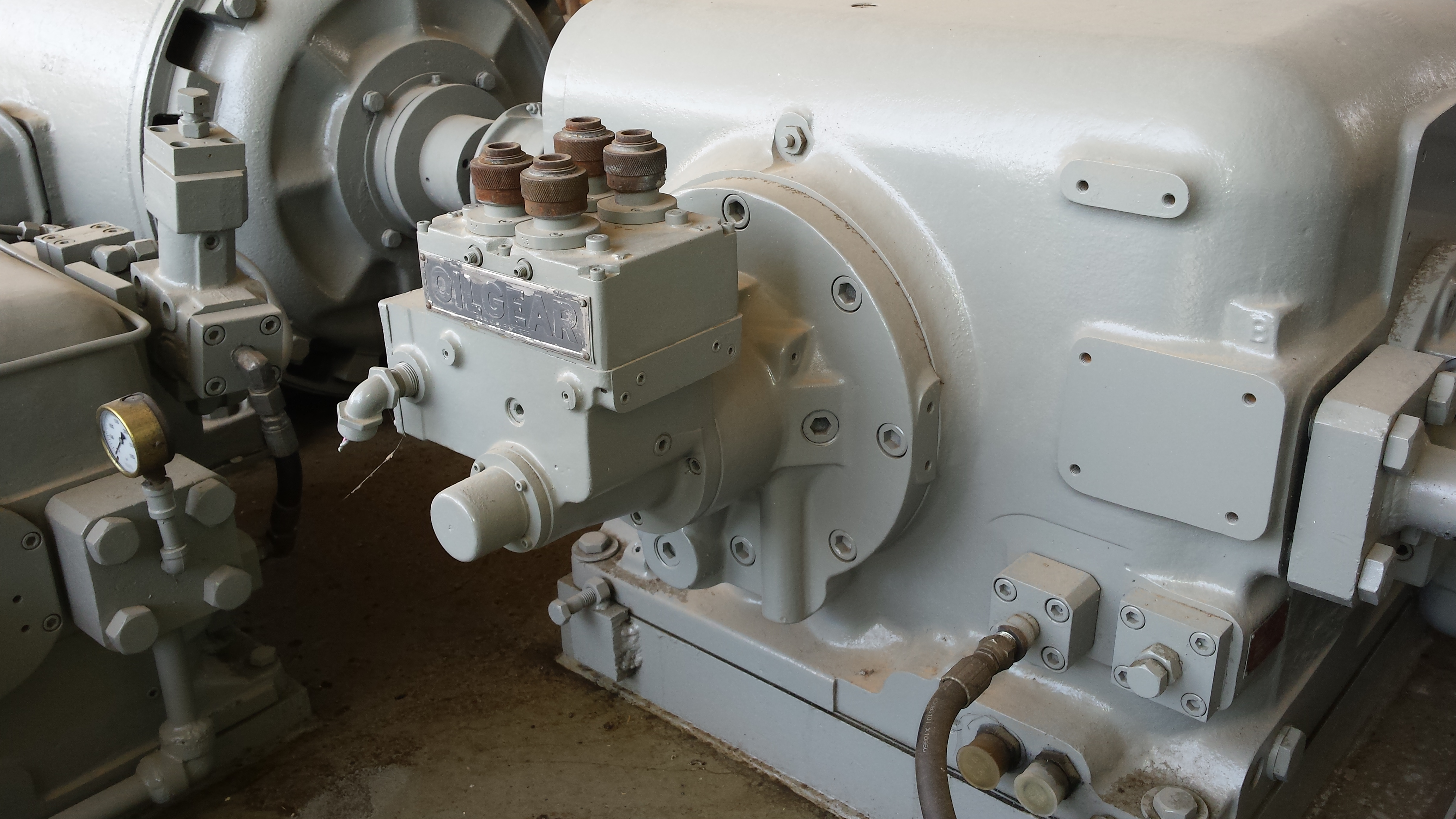 Used Used 160 HP Oilgear “D” Series Hydraulic Power Unit; With Reservoir