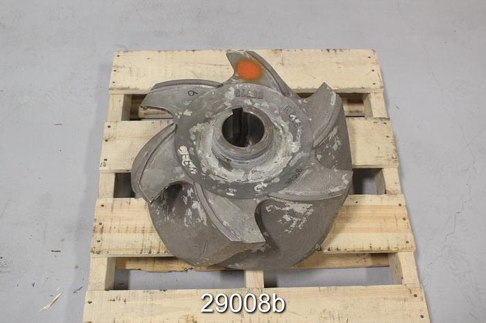 Used Goulds 3175 Impeller, CF8M Stainless Steel, 6 Vane, 18" Diameter for 18x18x22 #29008