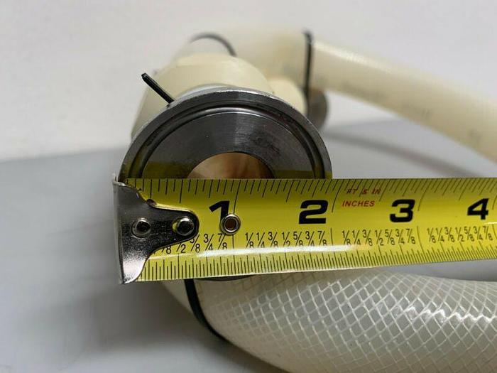 Used Medical Pharma 42" Flexible Silicon Hose w/ 2" OD Sanitary Fittings