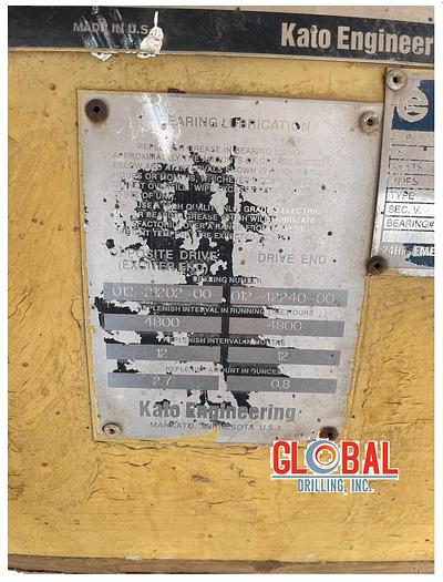 Used Item 0798 : Kato Engineering 800KW Generator