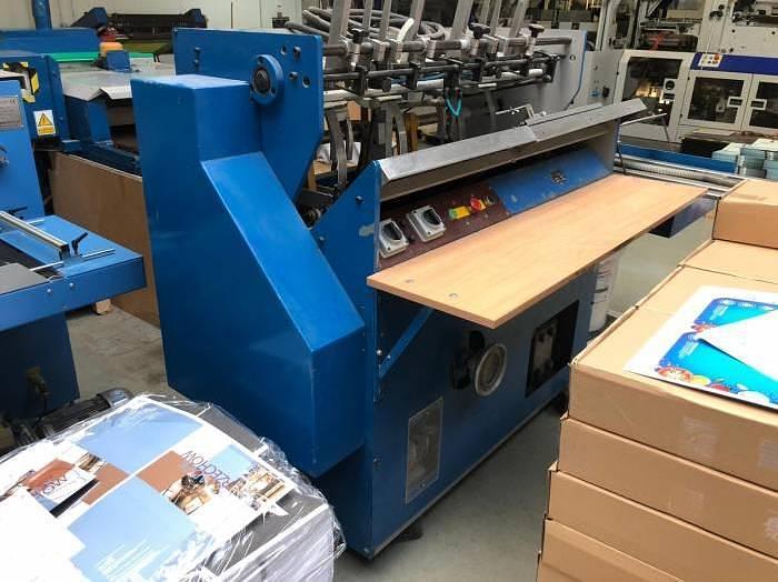 Used Hunkeler VEA 400 end sheet tipping machine (Unkn.)