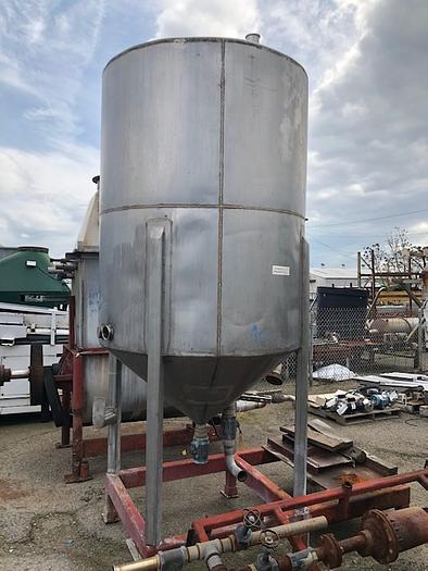 Used 800 Gallon Vertical Cone Bottom Tank