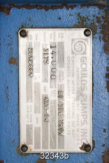 Used Goulds 3175 14" Power End #32343