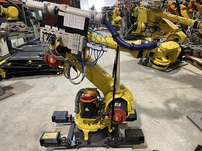 Used FANUC R1000iA/100F 100KG X 2230MM H REACH 6 AXIS ROBOT WITH R30iA CONTROLLER