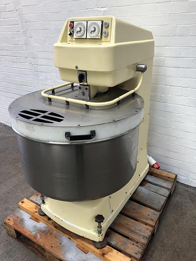 Used Kemper SP75L, 120kg dough spiral Mixer, 2 speed, 2 timers