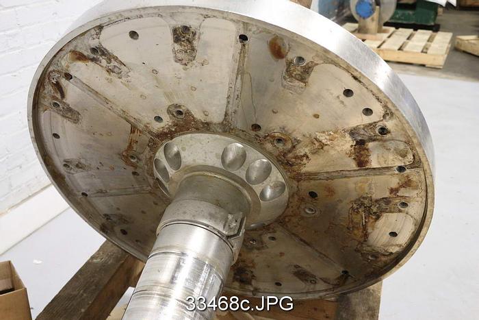 Used Sprout Waldron R34EMA Refiner Shaft and Rotating Assembly, 34" Rotor #33468