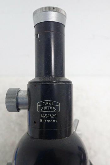 Used Carl Zeiss POL Monocular Microscope with 4 POL Objectives