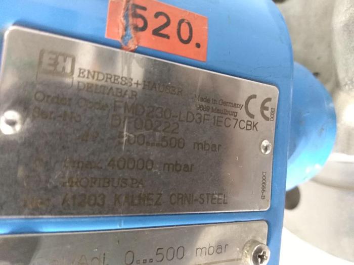 Gebraucht Differenzdruck Transmitter Deltabar FMD230-LD3F1EC7CBK, Endress und Hauser