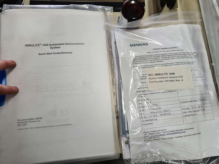 Used Siemens Immulite 1000 Automated Immunoassay System