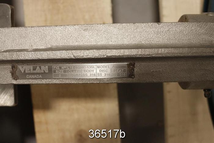 Used Velan 8" Hand Operated Knife Gate Valve #36517