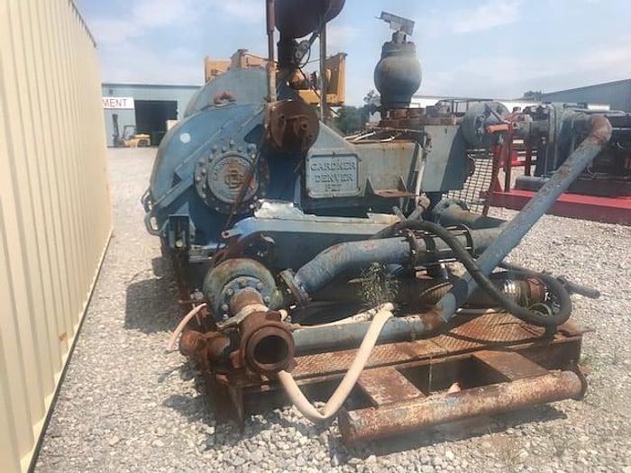 Used PZ-7 550 HP Gardner Denver Triplex Mud Pump Package powered by D-379B CAT Power Unit