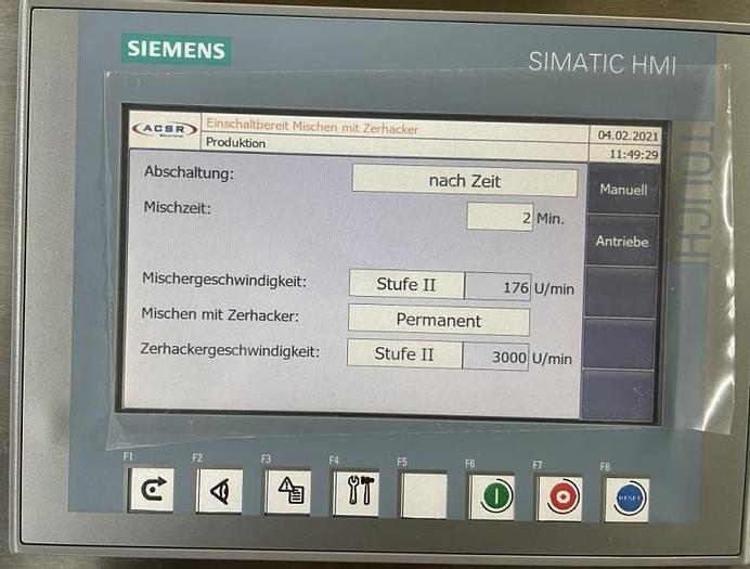 Used A 14765 D - Mixer / Granulator FIELDER PMA 600 UPGRADE MixControl ECO