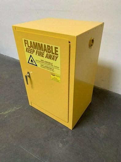 Used Eagle Model 1925, 23" x 18" x 35" Flammable Storage Cabinet, 12 Gallon