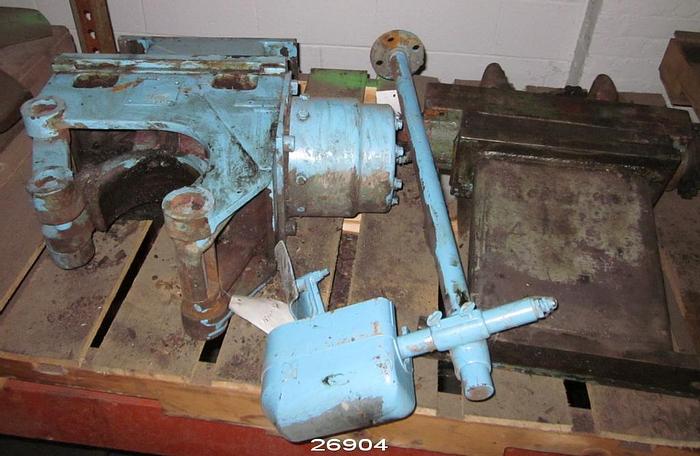 Used Black Clawson  Black Clawson Auto Dryer Felt Guide With Front And Back Bearing Cradles,  Will Fit 6" Roll Bearing Journals, With Guide Paddle. #26904