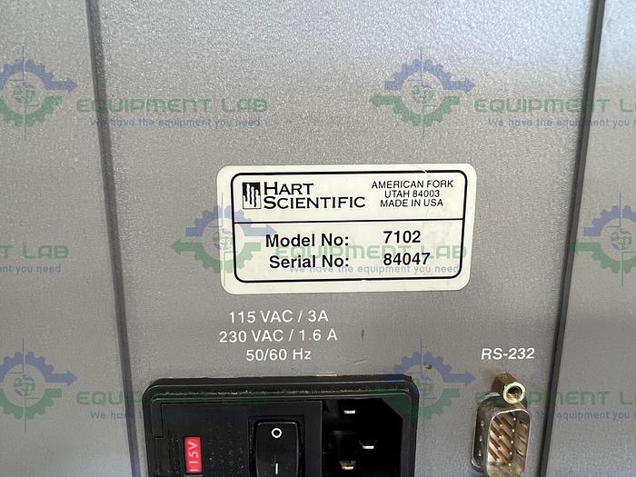 Used Hart Scientific 7102 Micro Bath Thermometer Calibrator -5° to 125°C, 750 mL