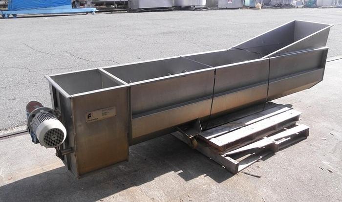 Used Conveyor, Screw, 18" X 120", S/st, Dewatering, 2 HP,Conveyor, Screw, 18" X 120", S/st, Dewatering, 2 HP, #S741499