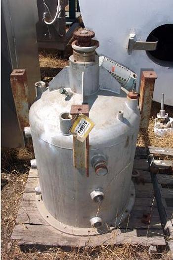 Used Tank, 50 Gallon, S/st, 26" X 28", Agit, OT/DB #S695070