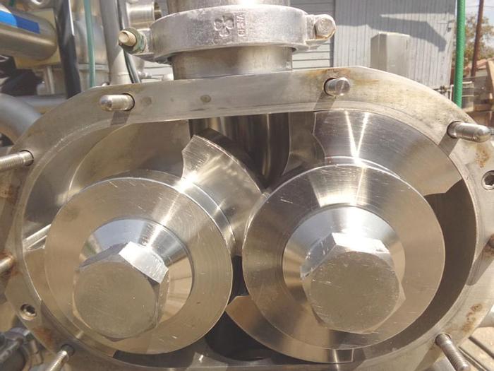 Used Pump, Positive, Waukesha, Mdl 220U2C, 30 HP, 4", 316 S/st, Transfer, A #S743275