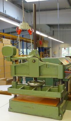 Used Karl Krause FNP 500 toggle press book press leather press folding low pressure press