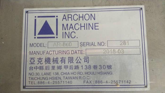 Used 2018 ARCHON AR 860LI CNC MILLING MACHINE CENTER