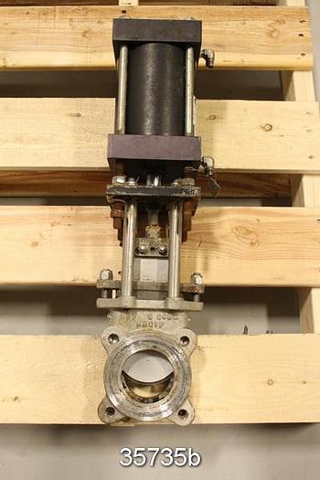 Used Npv 3" Air Operated Knife Gate Valve #35735