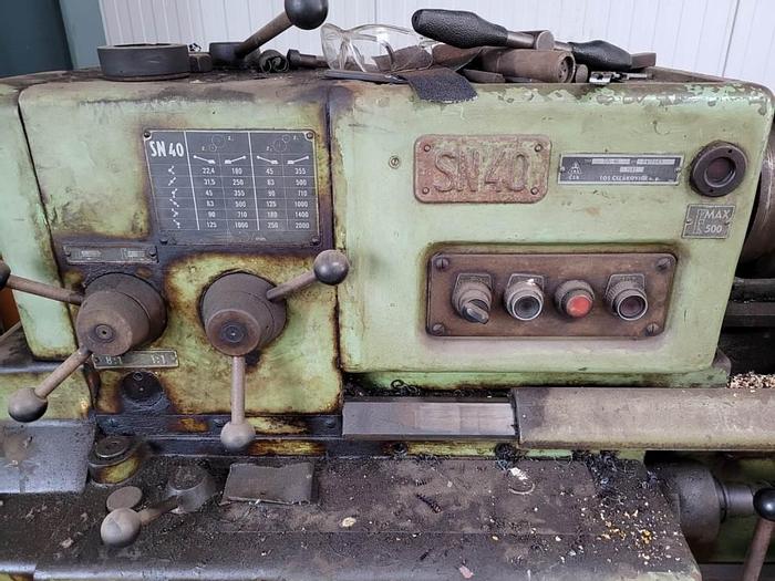 Used 1961 TOS SN40 x 2000 Manual Center Lathe