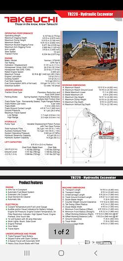Used 2014 Takeuchi TB228