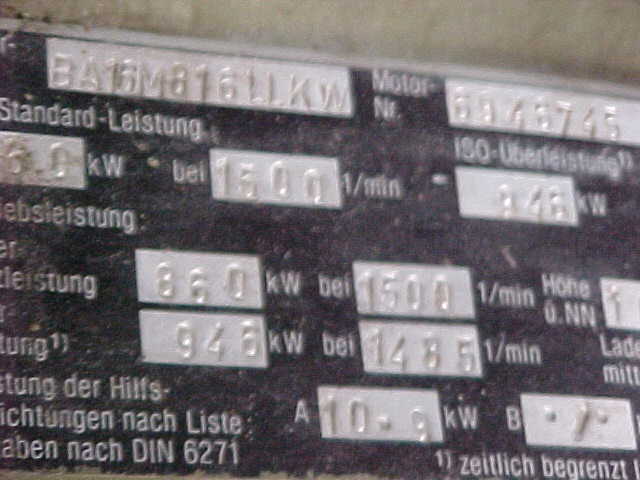 Used 1984 DEUTZ BA16M816 LLKW