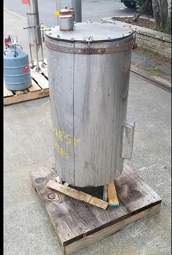 Used Tank, 30 Gallon, S/st, Jkt, Insul, #S742727