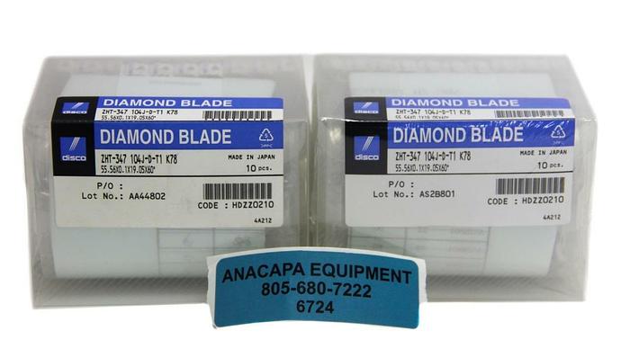 Disco Diamond Blade ZHT-347 104J-D-T1 K78 55.56X0.19.05X60 Lot of 20 NEW(6724)W