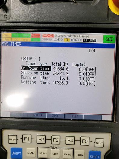 Refurbished FANUC R-2000ib/165F Industrial Robot with R30ia Controller - Only 16.4 Running Hours