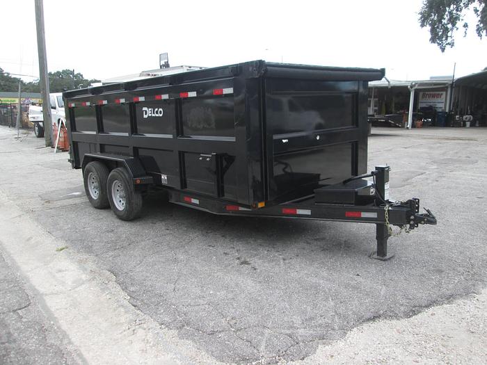 Used 2021 Delco 16' Tandem Axle Dump Trailer