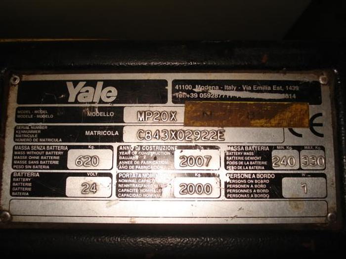 Used 2007 Yale MP20X
