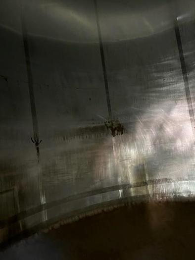 Used 7,000 Gallon Vertical Stainless Steel Single Wall InsultatedTank