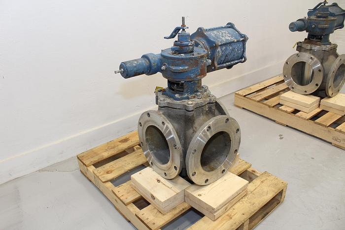 Used Dezurik 8" 3-way Air Operated Valve #43976